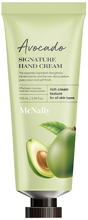 Mcnally~Смягчающий крем для рук с экстрактом авокадо~Hand Cream Avocado Signature